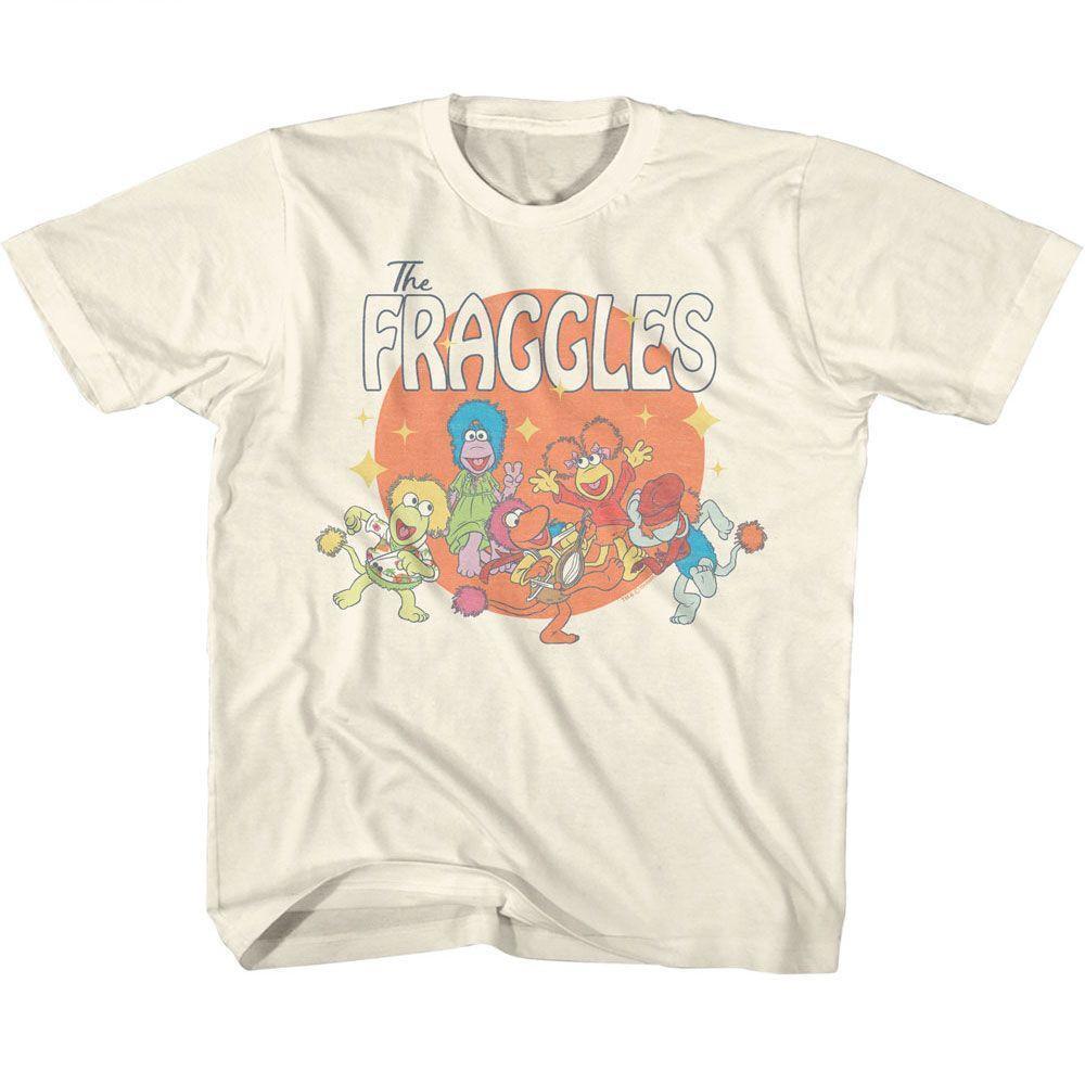 Fraggle Rock Circle Natural Youth T Shirt